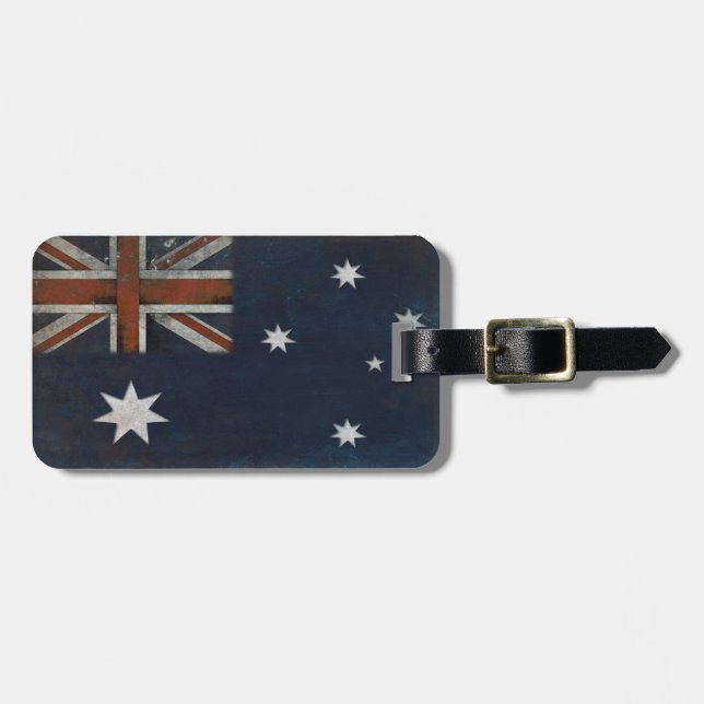 Gepäckanhänger mit Flagge von Australien (Vorderseite horizontal)