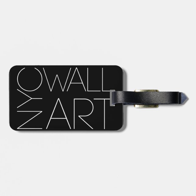 Gepäckanhänger mit Fotografie durch Omar Ortiz (Rückseite horizontal)