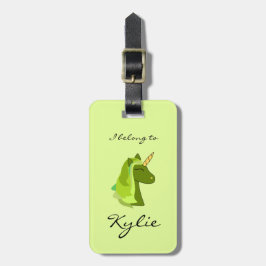 Gepäckanhänger mit grünem Glück