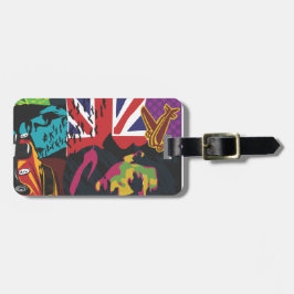 Gepäckanhänger mit Ledergurt