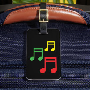 Gepäckanhänger mit Musiknoten