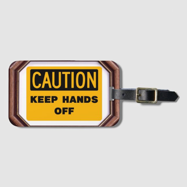 Gepäckanhänger mit Visitenkarte-Schlitz (Vorderseite (Horizontal))