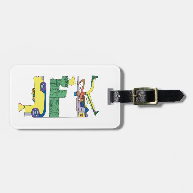 Gepäckanhänger | NEW YORK, NY (JFK) (Vorderseite horizontal)