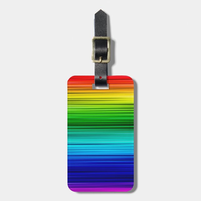 Gepäckanhänger/Regenbogen Gepäckanhänger (Vorderseite vertikal)