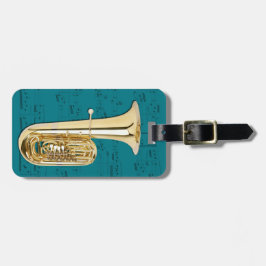 Gepäckanhänger - Tuba - wählen Sie Farbe