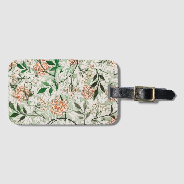 Gepäckanhänger: WILLIAM MORRIS: JASMINE Gepäckanhänger (Vorderseite (Horizontal))