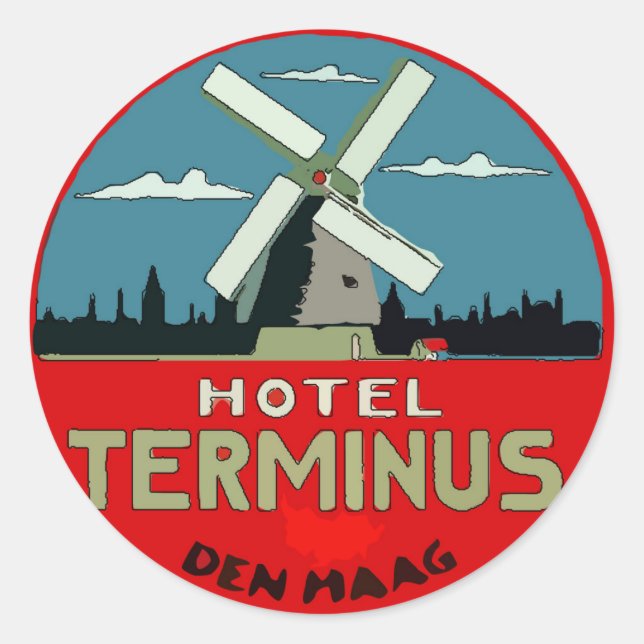 Gepäckaufkleber Runder Aufkleber (Vorderseite)