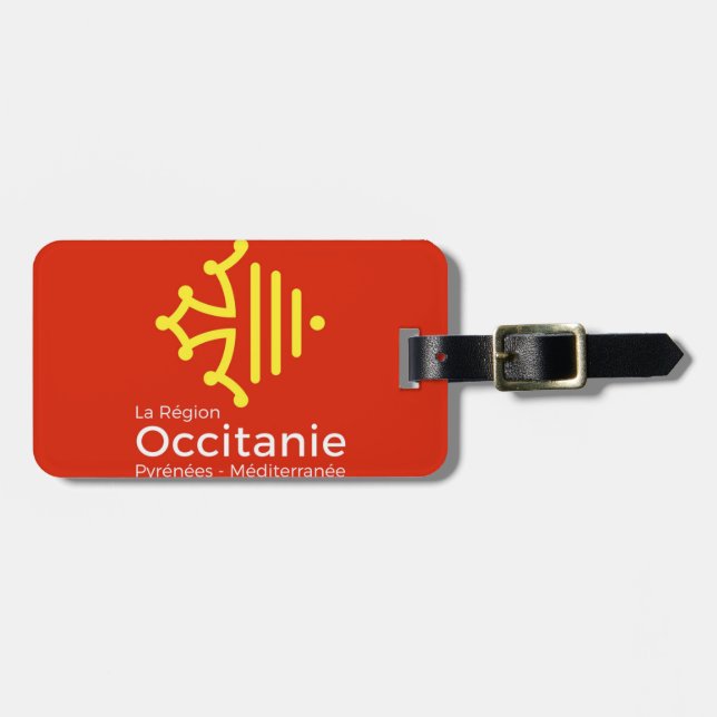 Gepäcketikett "Occitanie" Gepäckanhänger (Vorderseite horizontal)