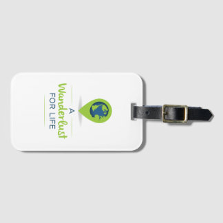 Gepäckmarke aus Wanderlust für Leben Gepäckanhänger