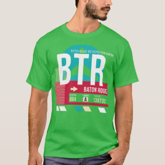 Gepäckmarke Baton Rouge BTR Airport Code T-Shirt
