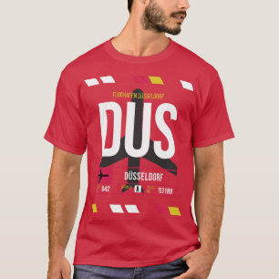 Gepäckmarke DUS Airport Code Düsseldorf T-Shirt