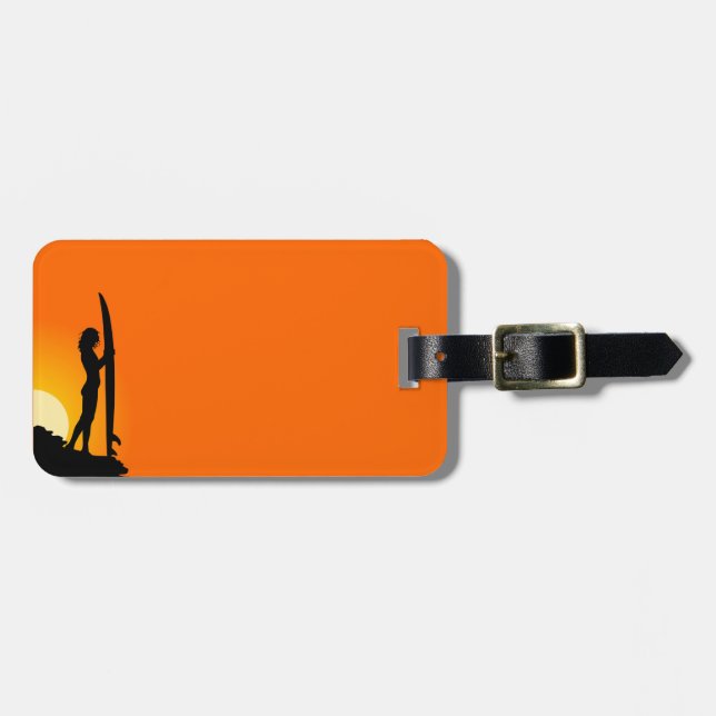 Gepäckmarke für das Mädchen Gepäckanhänger (Vorderseite horizontal)