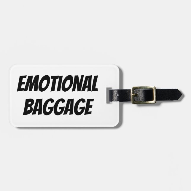 Gepäckmarke für emotionales Gepäck Gepäckanhänger (Vorderseite horizontal)