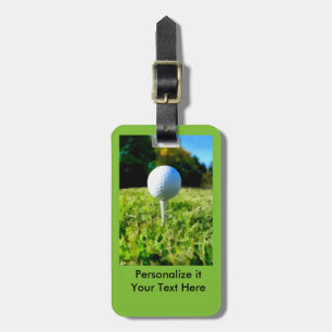 Gepäckmarke Golf Ball und Teekarte Gepäckanhänger