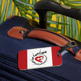 Gepäckmarke Liebe Kanada Gepäckanhänger