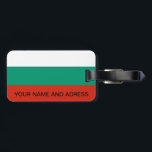 Gepäckmarke mit der Flagge Bulgariens Gepäckanhänger<br><div class="desc">Fügen Sie Ihren Reisen eine Touch bulgarischen Stolzes mit unserem exklusiven Gepäckanhänger mit der Flagge Bulgariens hinzu! Dieses Gepäckanhänger wurde mit viel Liebe zum Detail gestaltet und ist mehr als nur ein praktisches Reisezubehör, es ist eine Feier des bulgarischen Nationalerbes. Das lebhafte Design zeigt die berühmte bulgarische Flagge, die es...</div>