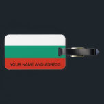 Gepäckmarke mit der Flagge Bulgariens Gepäckanhänger<br><div class="desc">Fügen Sie Ihren Reisen eine Touch bulgarischen Stolzes mit unserem exklusiven Gepäckanhänger mit der Flagge Bulgariens hinzu! Dieses Gepäckanhänger wurde mit viel Liebe zum Detail gestaltet und ist mehr als nur ein praktisches Reisezubehör, es ist eine Feier des bulgarischen Nationalerbes. Das lebhafte Design zeigt die berühmte bulgarische Flagge, die es...</div>