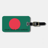 Gepäckmarke mit Flagge von Bangladesch