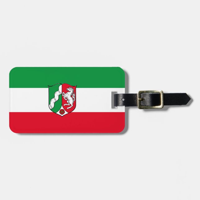 Gepäckmarke Nordrhein-Westfalen Gepäckanhänger (Vorderseite horizontal)
