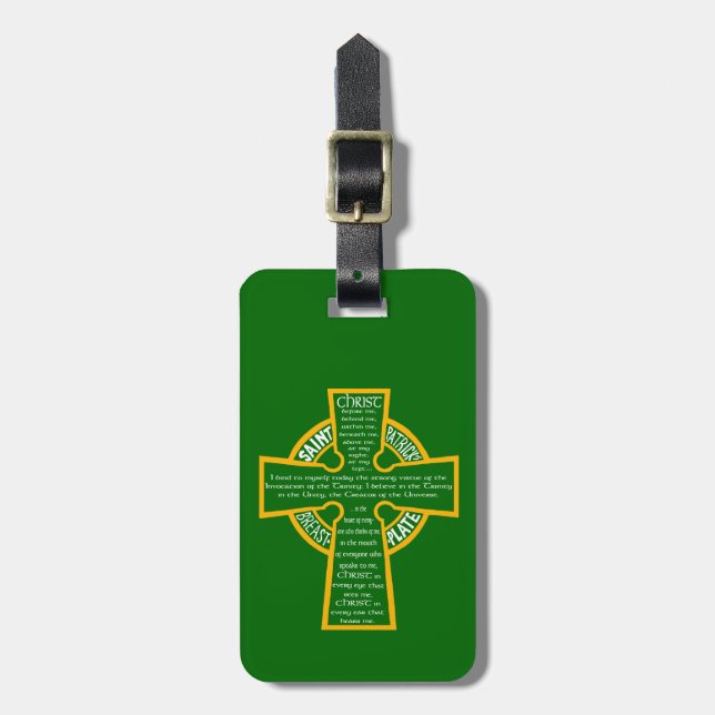 Gepäckmarke St. Patrick's Breastplate Gepäckanhänger (Vorderseite vertikal)
