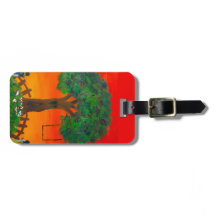 Gepäckmarke "Sunset Swing Serenity"