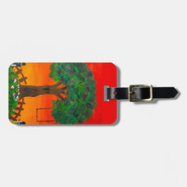 Gepäckmarke "Sunset Swing Serenity" Gepäckanhänger