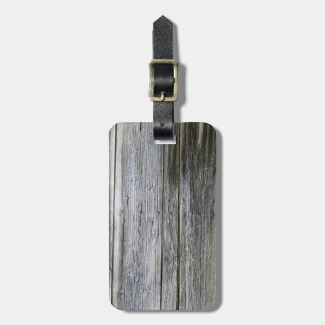 Gepäckmarke "Weathered Door Planks" Gepäckanhänger (Vorderseite vertikal)