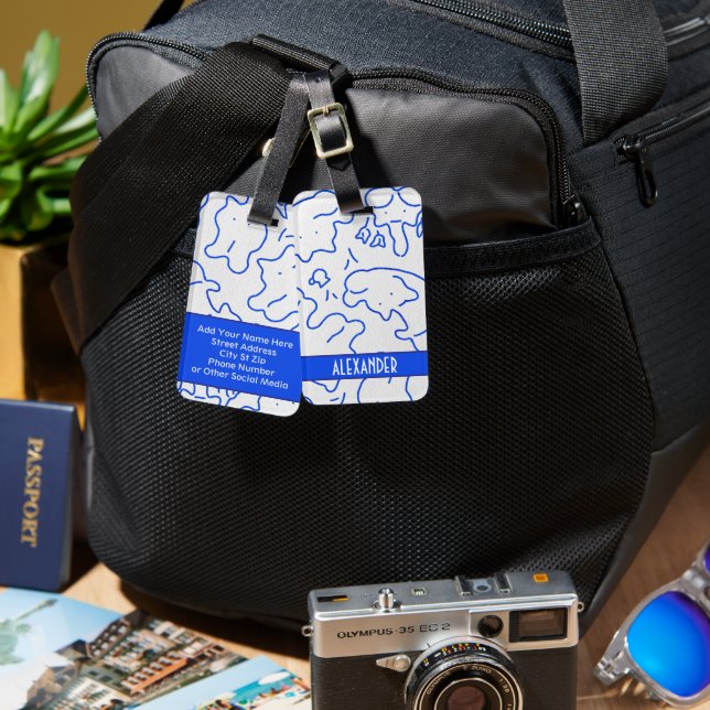 Gepäckmarken Gepäckanhänger (Vorderseite & Rückseite)