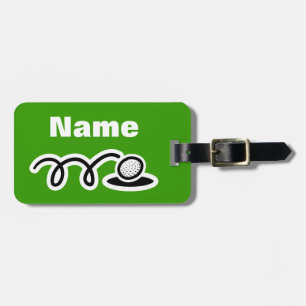 Gepäcktasche für Golf-Theme mit individuellem Text Gepäckanhänger