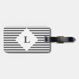 Gepäckträger für personalisierte Schwarz-Weiß-Stre Gepäckanhänger