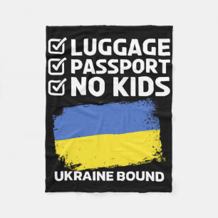 Gepäcktransport Ukraine Gebunden Ukrainische Reise Fleecedecke