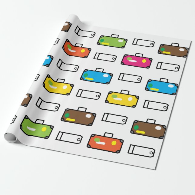 Gepäckverpackung Geschenkpapier (Ungerollt)