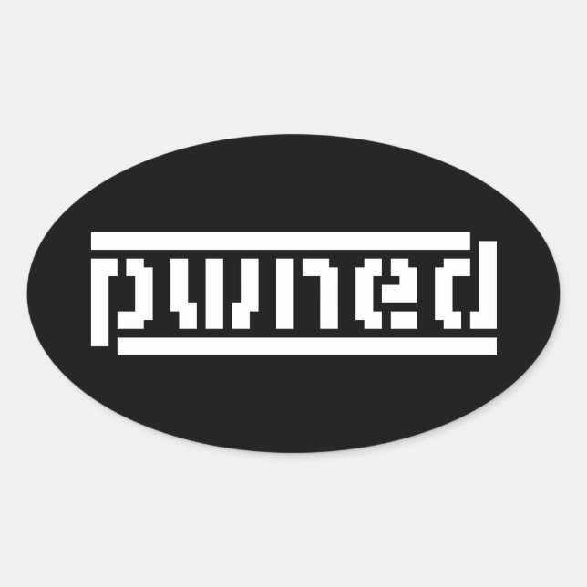 gepanzert ovaler aufkleber (Vorderseite)