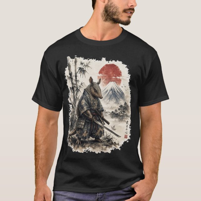 Gepanzerter Samurai Amadillo T-Shirt (Vorderseite)