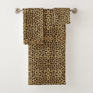 Gepard-Druck Badhandtuch Set