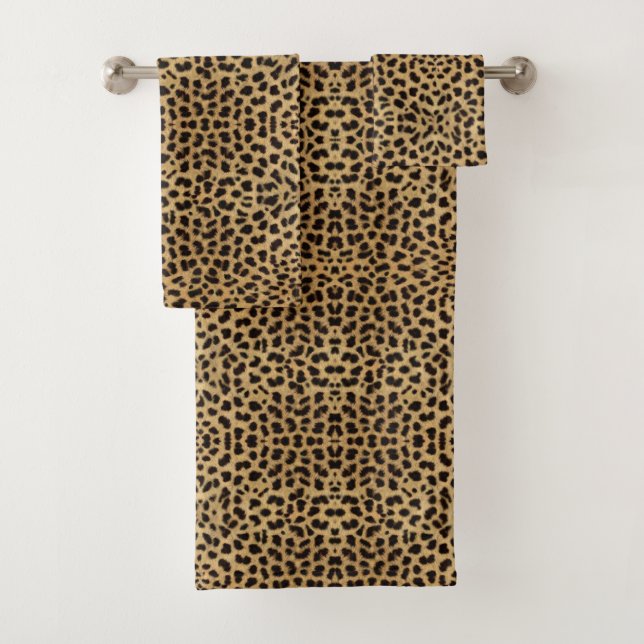 Gepard-Druck Badhandtuch Set (Insitu)