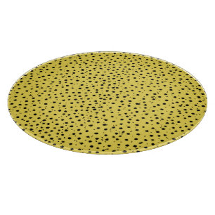 Gepard-Druck in Naturfarbe Schneidebrett