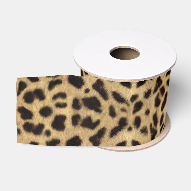Gepard-Druck Ripsband (Spule)