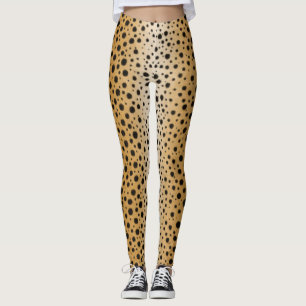 Gepard Flecken Exotischer Tierdruck Leggings
