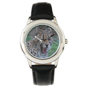 Gepard-Knurren Armbanduhr