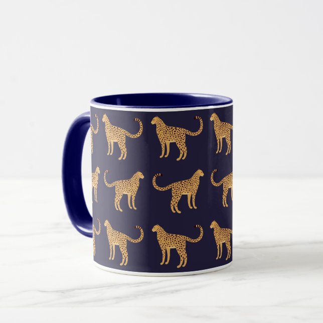 Gepard, Leopard Tasse (Vorderseite Links)