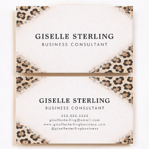 Gepard-Leoparden-Druck Professional Visitenkarte