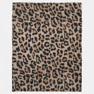Gepard Leoparden-Druckdecke Fleecedecke