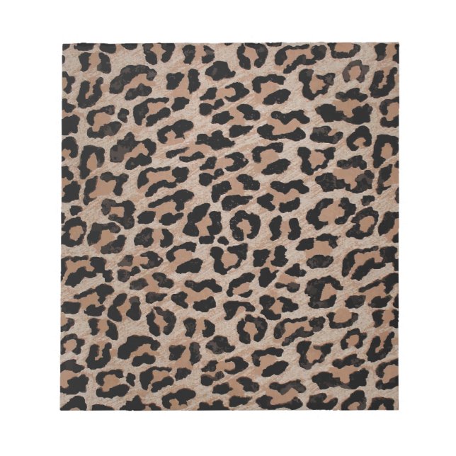 Gepard Leopardendruck Notizblock (Vorderseite)