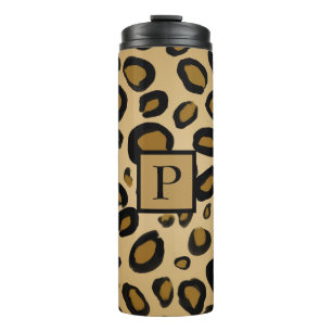 Gepard Leopardenmuster Flecken Gold Beige Beige Thermosbecher