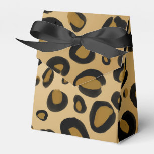 Gepard Leopardenmuster Flecken Gold Beige Tan Geschenkschachtel