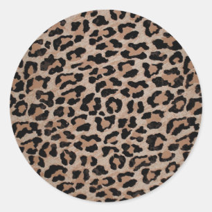 Gepard Leopardenmuster Runder Aufkleber