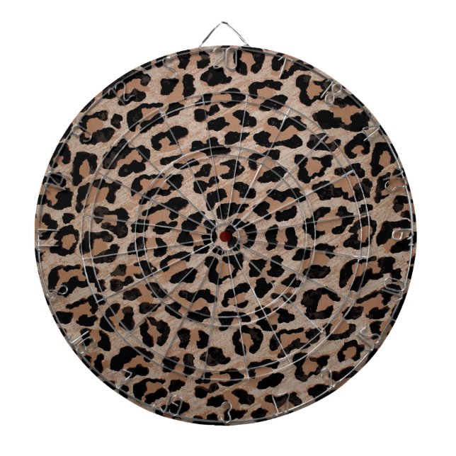 Gepard Leopardenprint Dartscheibe (vorne)