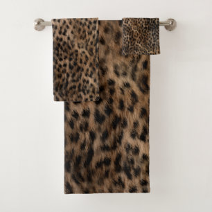 Gepard-Pelz-Beschaffenheit #2 Badhandtuch Set