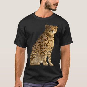 Gepard Raubkatze Afrika Katze Wild Illustration T-Shirt